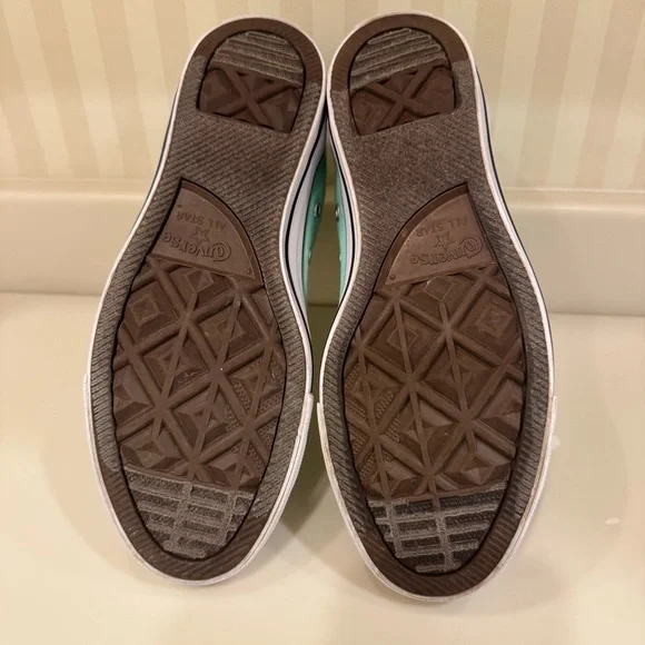 Converse Chuck Taylor All Star High Top Beach Glass Green Sneakers - Picture 14 of 16